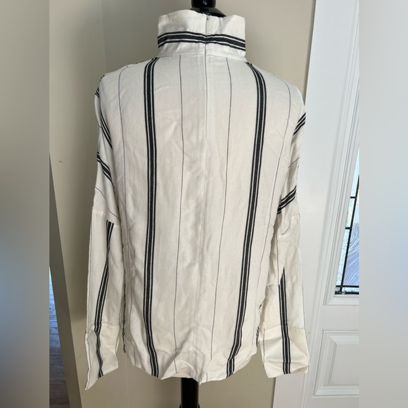Tibi size small ivory and black stripe top - Picture 5 of 8